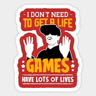 Gamer T-Shirt Sticker